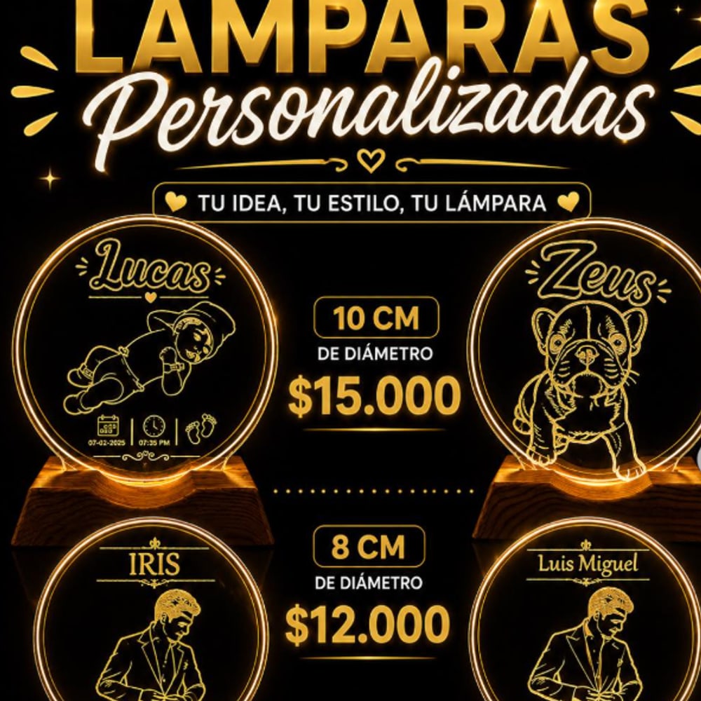 Lámpara Personalizada Grande